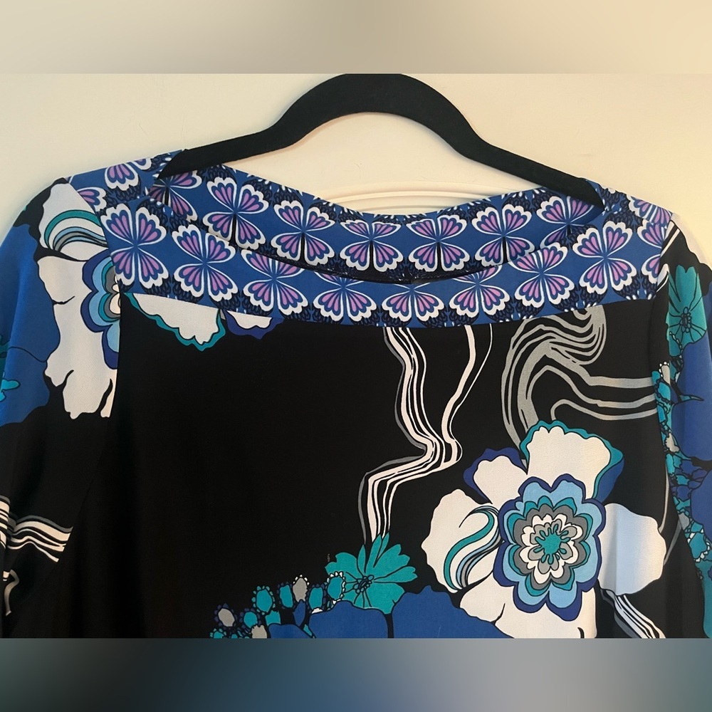 Mercer & Madison Multi Color Vibrant Floral Polyester Spandex Dress Women’s 14 - Picture 8 of 14